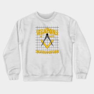 Weapons Of Math Instruction Fun Algebra Pun Yellow Crewneck Sweatshirt